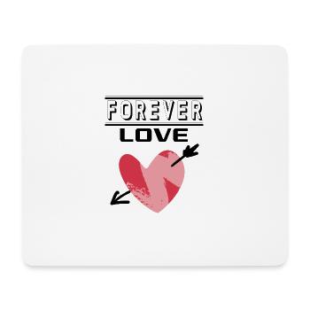 Liebe Forever I Love You Herz Hearts Wahre Liebe - Mousepad (Querformat) - Weiß - Vorne