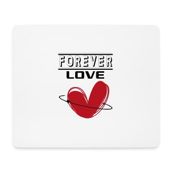 Liebe Forever I Love You Herz Hearts Wahre Liebe - Mousepad (Querformat) - Weiß - Vorne