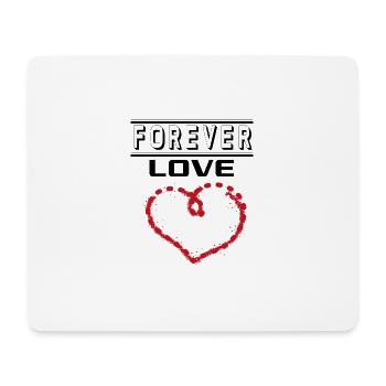 Liebe Forever I Love You Herz Hearts Wahre Liebe - Mousepad (Querformat) - Weiß - Vorne