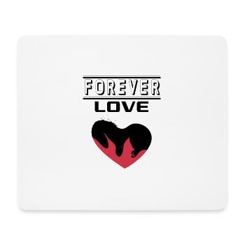 Liebe Forever I Love You Herz Hearts Wahre Liebe - Mousepad (Querformat) - Weiß - Vorne
