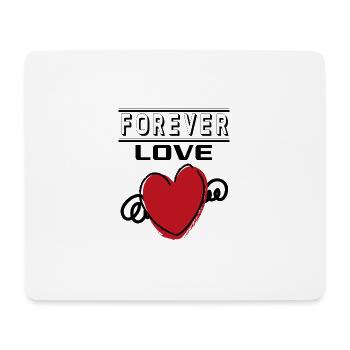 Liebe Forever I Love You Herz Hearts Wahre Liebe - Mousepad (Querformat) - Weiß - Vorne