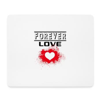 Liebe Forever I Love You Herz Hearts Wahre Liebe - Mousepad (Querformat) - Weiß - Vorne