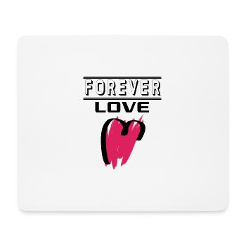 Liebe Forever I Love You Herz Hearts Wahre Liebe - Mousepad (Querformat) - Weiß - Vorne