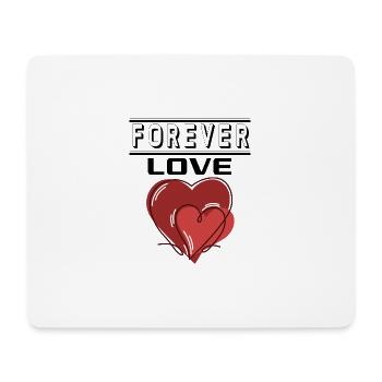 Liebe Forever I Love You Herz Hearts Wahre Liebe - Mousepad (Querformat) - Weiß - Vorne