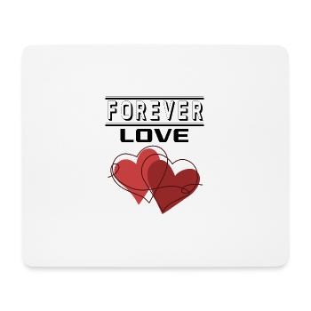Liebe Forever I Love You Herz Hearts Wahre Liebe - Mousepad (Querformat) - Weiß - Vorne