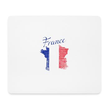 Frankreich France - Mousepad (Querformat) - Weiß - Vorne