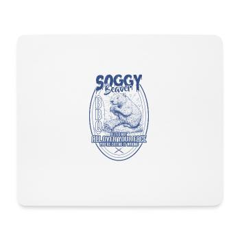 Soggy Beaver BBQ Funny - Mousepad (Querformat) - Weiß - Vorne