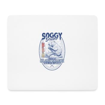Soggy Beaver BBQ Funny - Mousepad (Querformat) - Weiß - Vorne