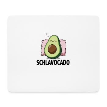 Schlavocado Avocado Offizielles Schlafshirt Schlaf - Mousepad (Querformat) - Weiß - Vorne