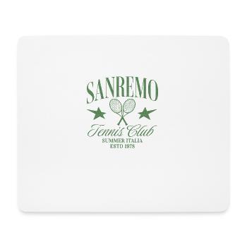 Sanremo Tennis Club Retro Italy Summer retro rich - Mouse Pad (horizontal) - white - Front