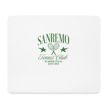 Sanremo Tennis Club Retro Italy Summer retro rich - Mouse Pad (horizontal) - white - Front