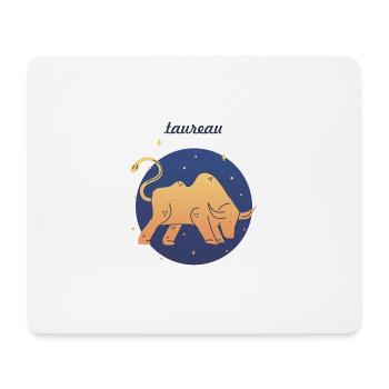 Taureau - Tapis de souris (format paysage) - blanc - Devant