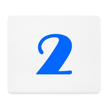 2 JAHRE. 2. JUBILÄUM. GEBURTSTAG 2 JAHRE. 2 - Mousepad (Querformat) - Weiß - Vorne