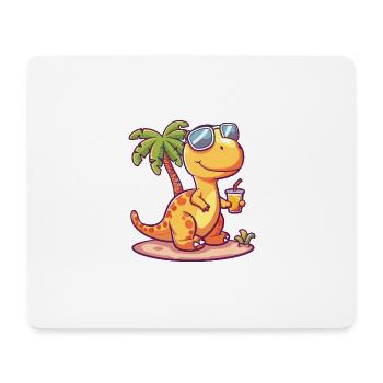 Dinosaurier brontosaurus Sommer - Mousepad (Querformat) - Weiß - Vorne