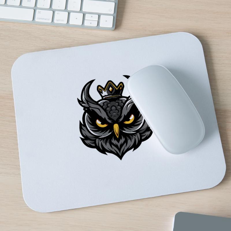 Eule Kopf Krone Mousepad (Querformat)