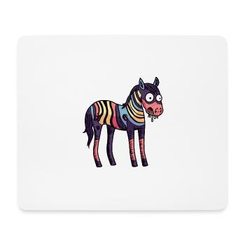 Pferd Halloween Tier - Mousepad (Querformat) - Weiß - Vorne