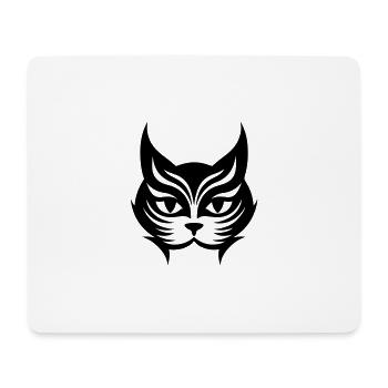 Katze Symbol - Mousepad (Querformat) - Weiß - Vorne