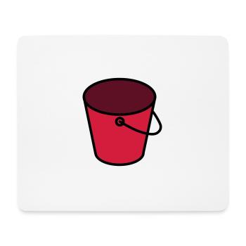 Eimer Farbe Anpassbar - Mousepad (Querformat) - Weiß - Vorne