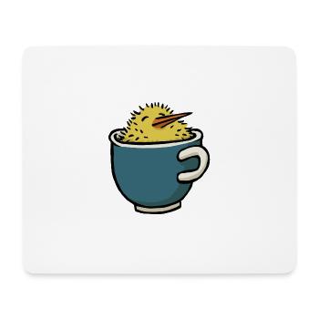 Coupe poussins - Tapis de souris (format paysage) - blanc - Devant
