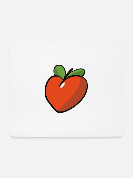 Peche_coeur - Mouse Pad (horizontal) - white