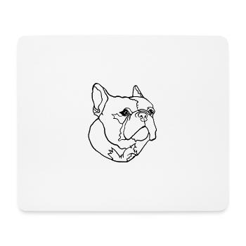 French bulldog - Mouse Pad (horizontal) - white - Front