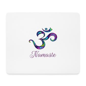 Om Zeichen für Yoga Schüler Yoga Klasse Outfit - Mousepad (Querformat) - Weiß - Vorne
