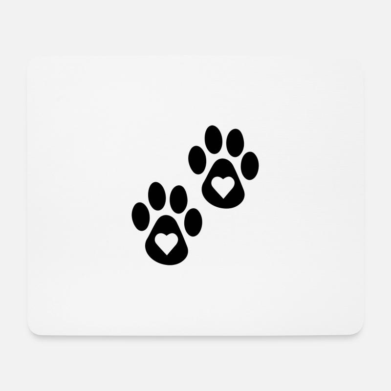 Hund Dog - Mousepad (Querformat) - Weiß