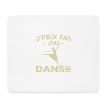 I Can't I Dance - Geschenk für Frauen - Mousepad (Querformat) - Weiß - Vorne