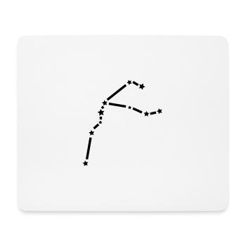 Constellation du Verseau / horoscope - Tapis de souris (format paysage) - blanc - Devant