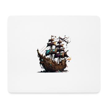 Pirate ship - Mousepad (Querformat) - Weiß - Vorne