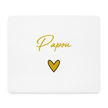DAD. FATHER'S DAY. HAPPY FATHER'S DAY. HAPPY BIRTHDAY. - Mouse Pad (horizontal) - white - Front