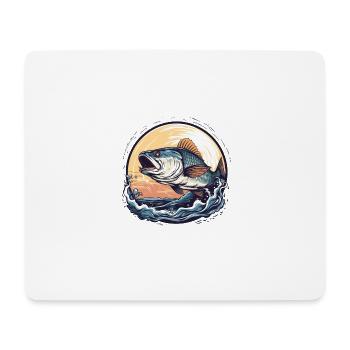 Édition Pêcheur - Tapis de souris (format paysage) - blanc - Devant