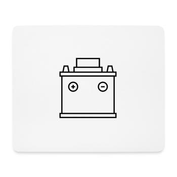 Car battery - Mouse Pad (horizontal) - white - Front