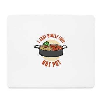 Asian Chinese Hot Pot Soup I Gift - Mouse Pad (horizontal) - white - Front