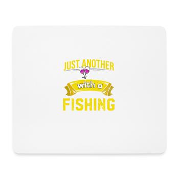 Wine drinkers with a fishing problem Wine lovers lus - Mouse Pad (horizontal) - white - Front