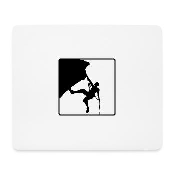 Escalade - Tapis de souris (format paysage) - blanc - Devant