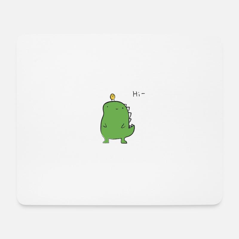 Dino Hi - - Mouse Pad (horizontal) - white