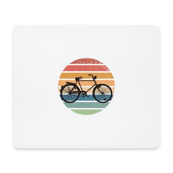 Retro Bicycle Sunset - Vintage Bike - Mouse Pad (horizontal) - white - Front