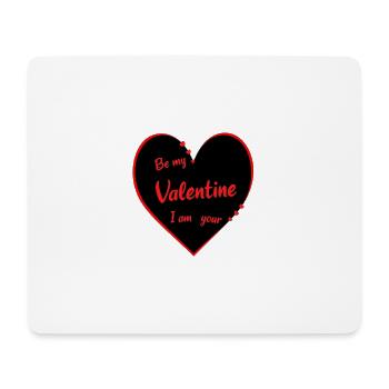 Saint-Valentin Cœurs Rouge Saint-Valentin - Tapis de souris (format paysage) - blanc - Devant