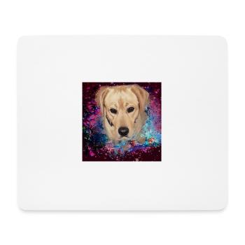 Labrador, Golden Retriever, graffiti,painting - Mouse Pad (horizontal) - white - Front