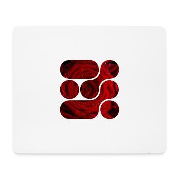 OCHOOO - Red Rose - Mouse Pad (horizontal) - white - Front