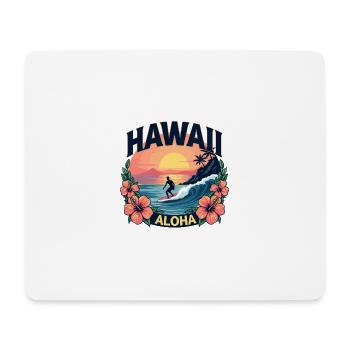 Hawaii Aloha Surfing Paradise Sunset Adventure - Mouse Pad (horizontal) - white - Front