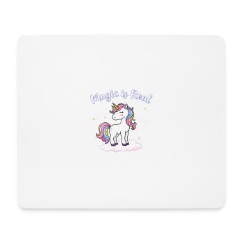 Magic Is Real Unicorn Inspiration Art for Dreamers - Mouse Pad (horizontal) - white - Front