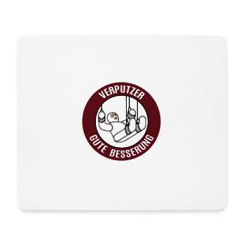 Verputzer Gute Besserung Alles Gute Krankheit - Mousepad (Querformat) - Weiß - Vorne