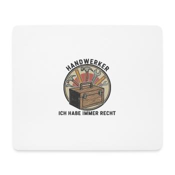 Distinction d’Artisan - Tapis de souris (format paysage) - blanc - Devant