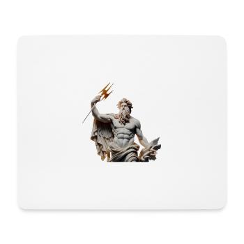 Zeus Donnergott Statue - Mousepad (Querformat) - Weiß - Vorne