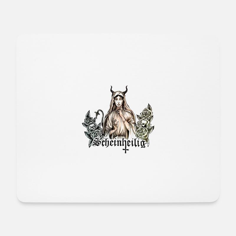 Hypocrite, mode rock, diable en moi, - Tapis de souris (format paysage) - blanc