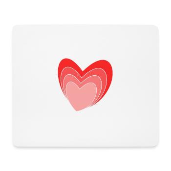 VALENTINSTAG. ICH LIEBE DICH. ICH LIEBE DICH. LIEBE. LIEBE - Mousepad (Querformat) - Weiß - Vorne