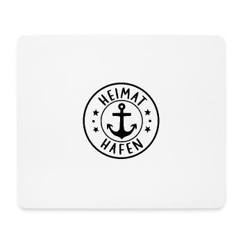 Heimathafen - Mousepad (Querformat) - Weiß - Vorne