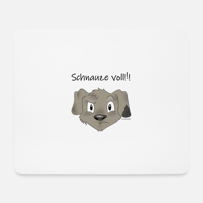 Schnauze voll Fridolin - Mousepad (Querformat) - Weiß